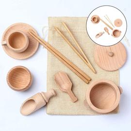 Jouets de cuisine en bois Ensemble de cuisine classique Jouet mélangeur  pour enfants d'âge préscolaire 
