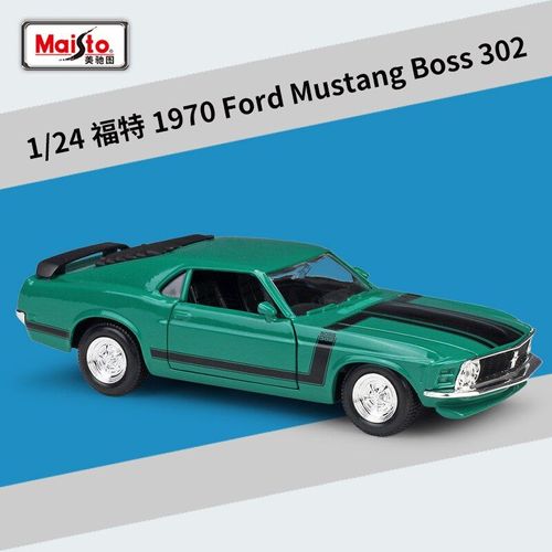 Modèle De Voiture En Alliage, Ford Mustang Boss 1970, Décoration 1:24, 302, Jouet Cadeau De Collection