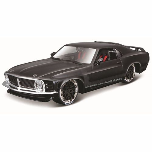 Maisto-Modèle De Voiture En Alliage Ford Mustang, Simulation De Voiture, Jouet De Collection, Cadeau, 1:24 1970