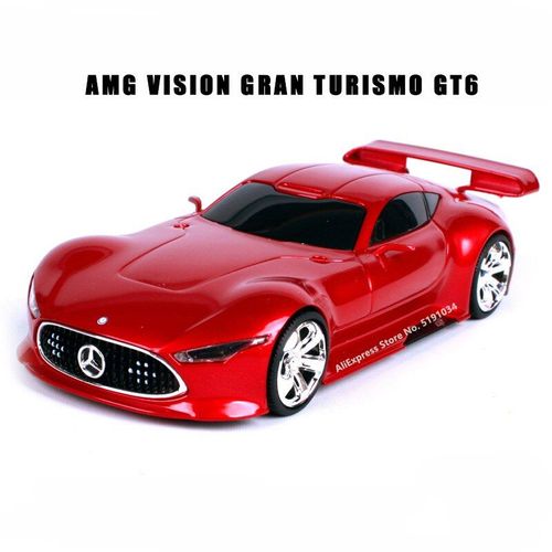 Modèle De Voiture Mercedes Benz Amg Vision Gran Turismo Gt6, 1:32, Rouge, Moulage Sous Pression, Décoration De Collection, Jouet Cadeau
