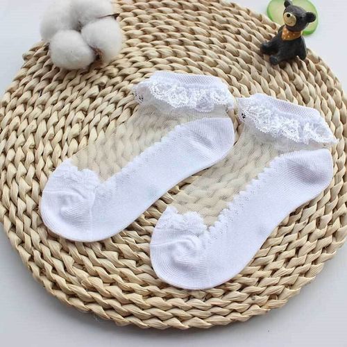 Chaussettes D'été Antidérapantes En Coton Pour Bébés Filles De 1 À 12 Ans, Motif De Fleurs, Bateau, Princesse