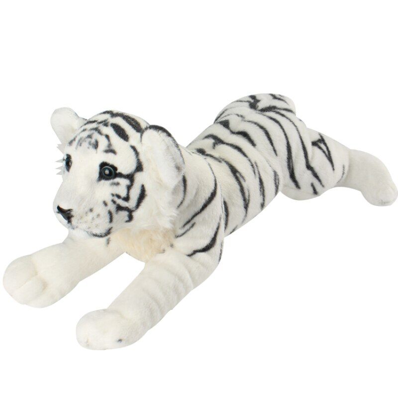 Animaux En Peluche Doux De 40 À 60cm, Tigre Couché, Jouets En Peluche, Oreiller Lion, Poupée Léopard Kawaii, Jouets Pour Enfants