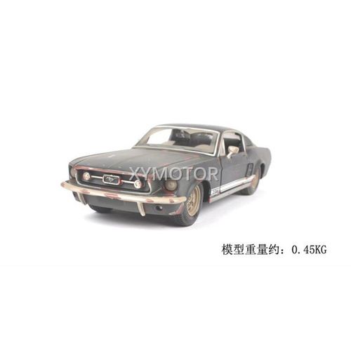 Nouveau Modèle De Voiture Moulé Sous Pression Pour Ford Gt Mustang 1/24 1967, Jouets Pour Enfants, Cadeaux D'Exposition, Ornements En Métal Et Plastique, 32142