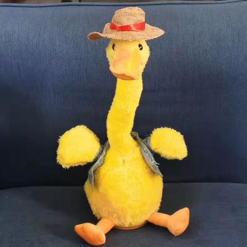 Peluche De Canard Dansant Pour Enfant, Jouet Électrique Doux Et Interactif, Capable De Chanter Et De Danser Avec La Voix