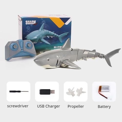 Mini Jouet De Requin Électrique Rc, 2.4g, Télécommande, Sous-Marin, Bateau De Course, Jouets D'extérieur, Cadeau Pour Enfant