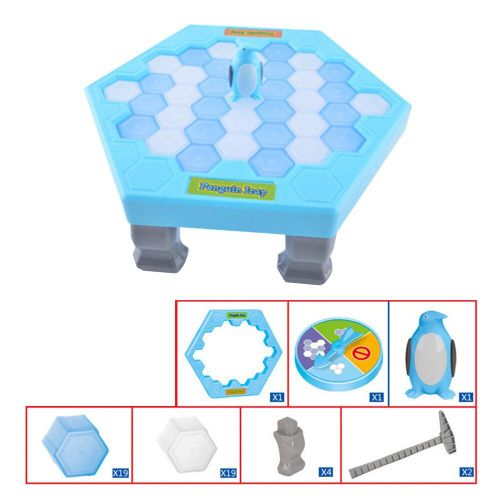 Jeu De Table Pour Enfant Et Adulte, Brise-Glace, Pingouin, Jeux Pour Parents Et Enfants, Anti-Stress, Décor Amusant
