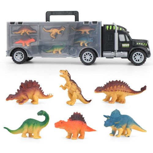 Voiture Jouet Pour Enfants, Ensemble De Transport De Dinosaure, Conteneur De Stockage Portable, Camion, Modèle De Jouet Pour Garçon