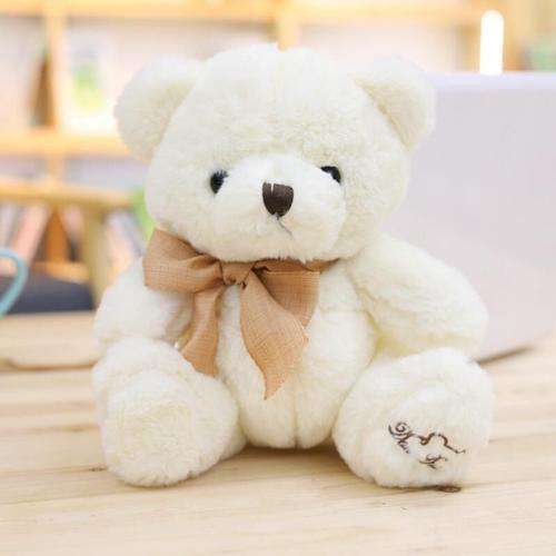 Ours En Peluche Avec N¿Uds, Nouvelle Décoration Adorable, Doux, Marron, Blanc, Jouets En Peluche, Cadeaux Classiques Pour Enfants Et Filles, Nouvelle Collection