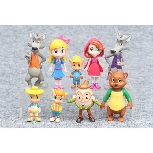 Goldie Et Ours Goldie, 3 Ours, Grand Mauvais Loup, Petit Chaperon Rouge, Conte De Fées, Jouet Figurine Ami Forêt, 9 Pièces/Lot, Tendance