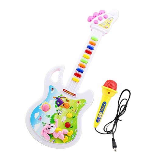 Guitare Électronique Musicale Pour Enfants, Jouet Léger Et Sonore, Instruments Éducatifs Pour Tout-Petits De 3 Ans