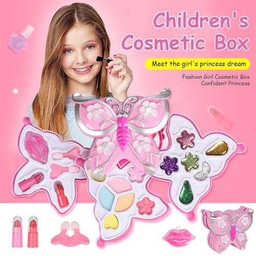 Jouets Cosmétiques Pour Bébés, Gros Papillon, Maquillage De Princesse, Pour Enfants De 3 À 6 Ans