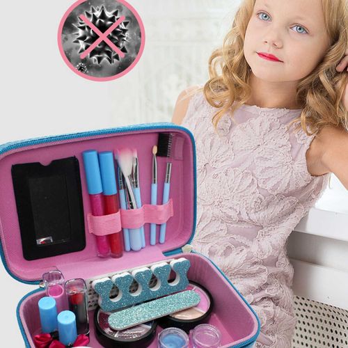 Kit De Maquillage Pour Filles, Jouet De Maquillage Pour Enfants, Lavable, Mignon, Jouets À La Mode, La Reine Des Neiges, Dressing, Cosmétique, Cadeau, 22 Pièces