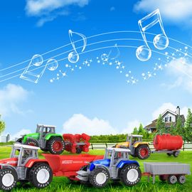 Simulation De Véhicules D'Ingénierie, Tracteur De Ferme En Alliage, Modèle De Voiture, Jouet D'Apprentissage Et D'Éducation Précoce, Jouets Fidget Classiques, Cadeau