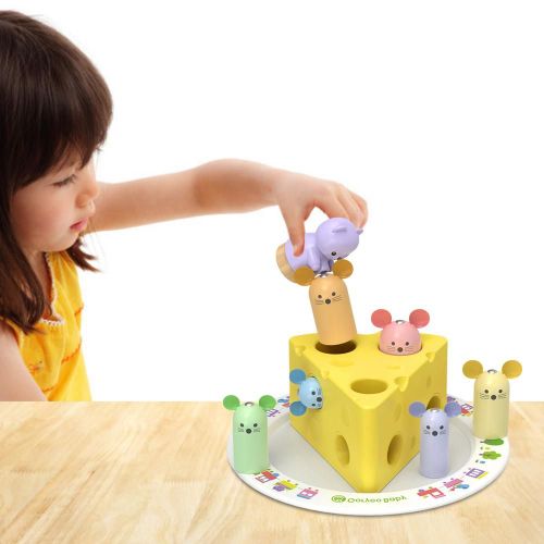 Souris Magnétique En Bois, Jouet De Tri De Taille Amusant Pour Enfants, Apprentissage Précoce Et Éducation