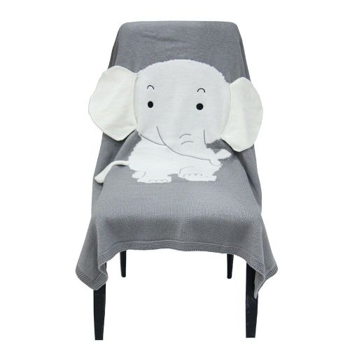 Couverture Pour Bébé, Joli Animal, Éléphant, En Trois Dimensions, Tricoté, Pour Les Câlins, Tapis De Plage, Soins Pour Bébé