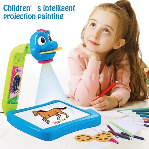 Projecteur Intelligent Pour Enfants, Machine De Peinture Pour Enfants, Apprentissage Précoce, Projecteur Éducatif Accrocheur, Jouet Pour Bébé, Planche À Dessin D'écriture