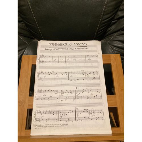 Olivier Toussaint Premiers Chagrins Clayderman Partition Piano Accords Tremplin