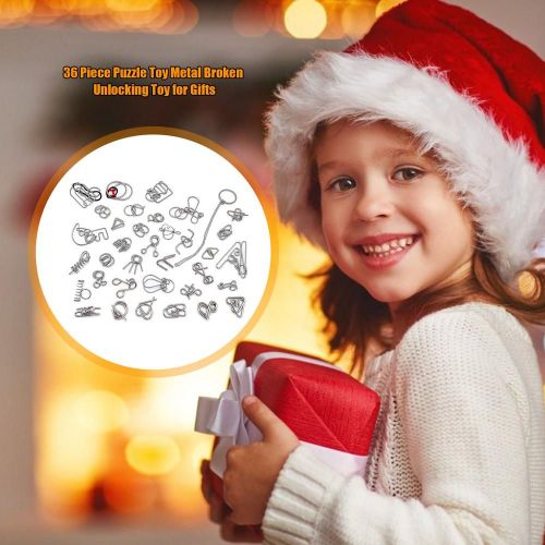 Jouet Puzzle En Métal 36 Pièces Pour Enfants, Jeu De Déverrouillage, Test D'intelligence, Apprentissage Précoce, Éducation