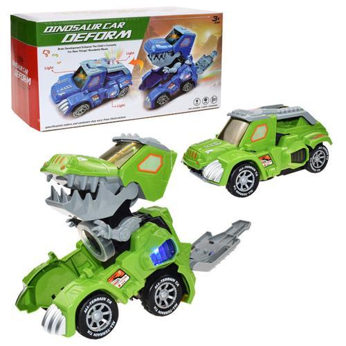 Voiture Dinosaure À Led Et Musique, Robot À Déformation, Jouet Électrique, Transformation Universelle, Voiture Dragon, Champ De Bataille, Cadeau Cool