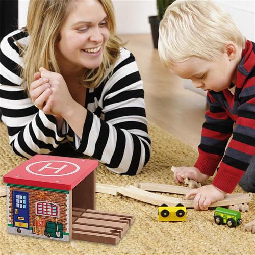 Tablier De Stationnement Pour Enfant, Piste En Bois, Accessoires De Piste De Train, De Scène, De Voiture, Camion, Locomotive, Jouets De Chemin De Fer