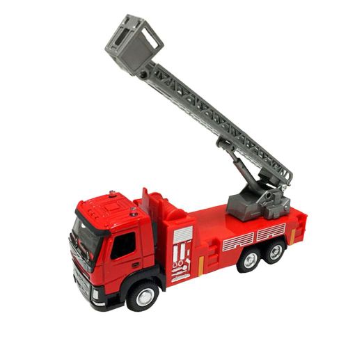 Camion De Lutte Contre L'incendie En Alliage, Échelle Coulissante, Jet D'eau Pour Enfants, Puzzle Cadeau, Éducation Précoce, Voiture De Traction