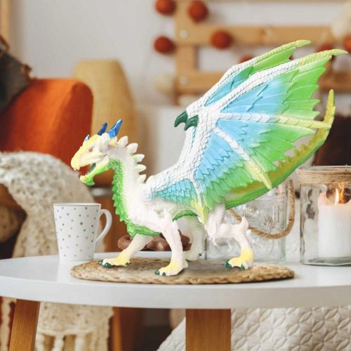 Jouet Dragon De Glace En Pvc 18x6.5x15cm, Ancien Animal Mystique, Dinosaure Volant De Mer, Modèle De Décoration, Poupée De Figurine, Jouets Pour Enfants, Cadeau Pour Garçons