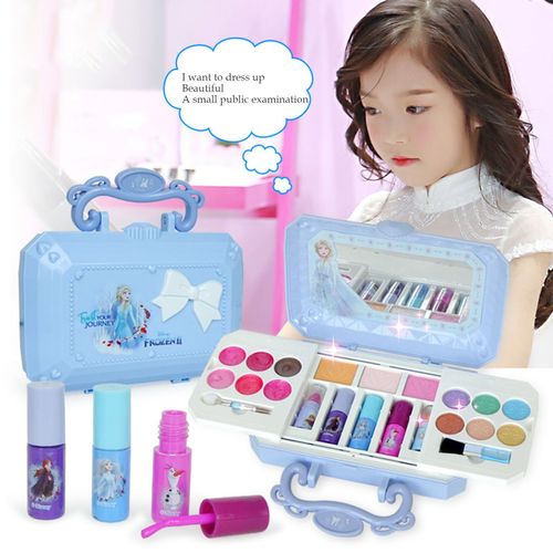Ensemble De Cosmétiques Pour Enfants, Maquillage Sûr, Mignon, Maison De Jeux, Jouet, La Reine Des Neiges, Carnaval Beauté, Mini Boîte, Meilleur Cadeau Pour Enfants, Jouets Fidget