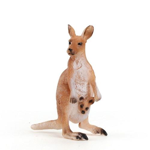 Jouets De Collection En Plastique Pour Enfants, Figurine De Zoo Du Monde Animal, Modèle Kangourou, Dessin Animé