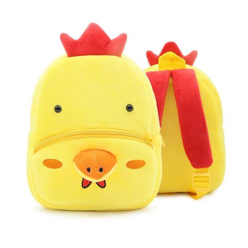 Sac D'école Pour Enfants De 2 À 4 Ans, Sac À Dos En Peluche De Coq De Dessin Animé, Pour Bébés Garçons, Cadeau Mochila