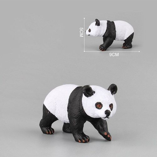 Simulation D'animaux Panda Sauvage Pour Enfants, Petit Modèle De Noël En Plastique Solide, Jouets Éducatifs Pour Enfants, Cadeau