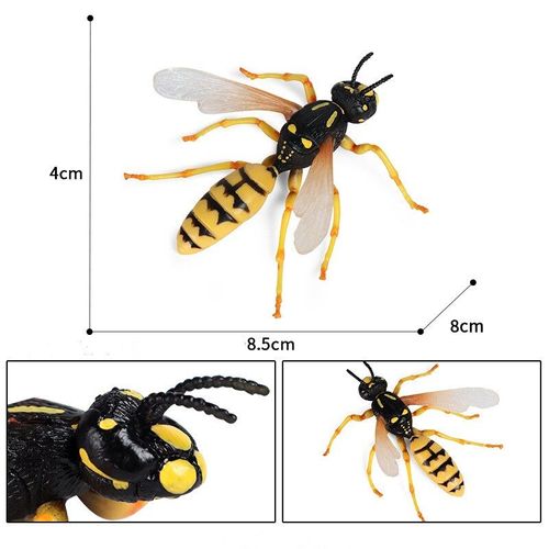Figurine De Guêpe Abeille, Simulation D'Insecte, Décoration, Jouet Éducatif, Cadeau Pour Enfants