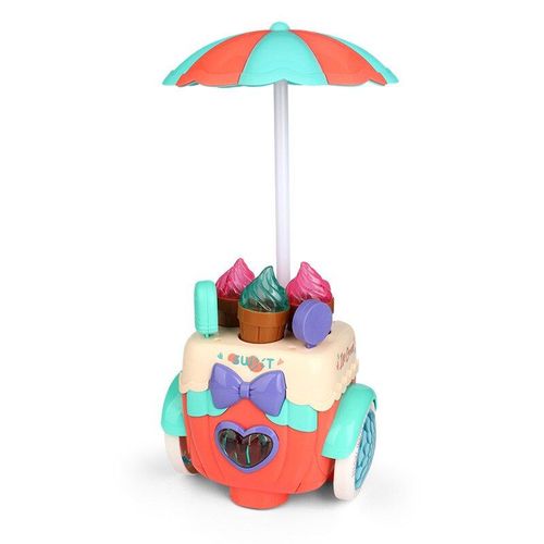 Maison De Jeu Éducative Pour Enfants, Mini Camion De Crème Glacée Rotatif, Chariot De Confiserie, Jouets De Voiture Pour Filles