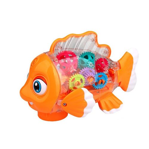 Lumières De Marche En Forme De Poisson Clown Pour Enfants, Équipement Électrique Transparent Amusant, Musique, Jouets Éducatifs Électroniques, Cadeaux De Festival