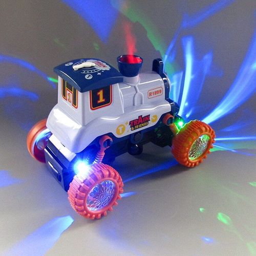 Train À Pulvérisation Électrique Pour Enfants, Éclairage, Musique, Jouets Rotatifs, Gfit
