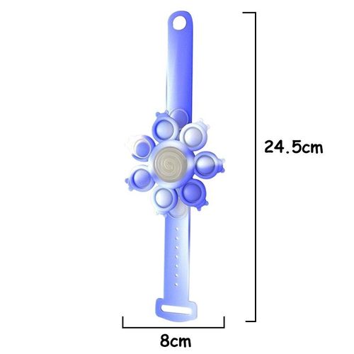 Bracelet Lumineux Coccinelle Push Bubble, Gyroscope Réglable, Jouet Anti-Stress, Cadeaux Pour Enfants Et Adultes