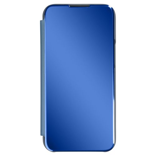 Étui Clear View Iphone 13 Pro Max Avec Clapet Miroir Support Vidéo Bleu