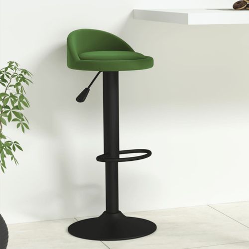 Vidaxl Tabouret De Bar Vert Foncé Velours