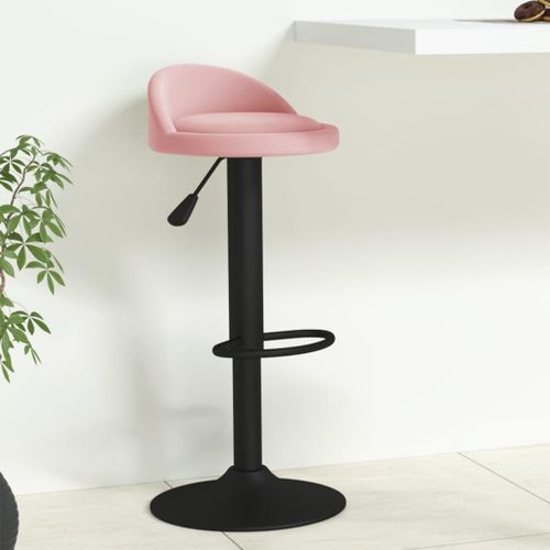 Vidaxl Tabouret De Bar Rose Velours