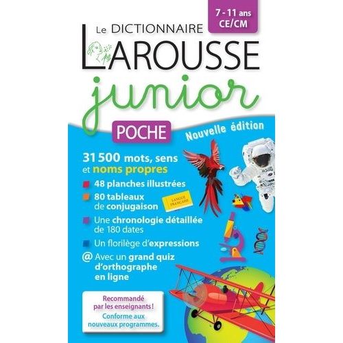 Dictionnaire Larousse Junior Poche Ce/Cm