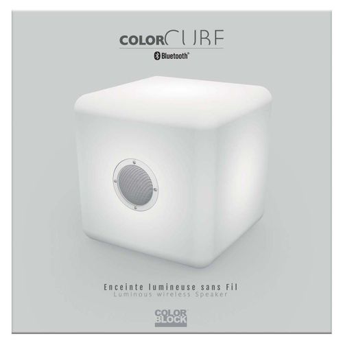 Enceinte Outdoor lumineuse sans fils taille : 40x40x40 Cm