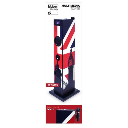 Tour multimédia enfant décor drapeau anglais MP3 20 Watts USB+ Micro
