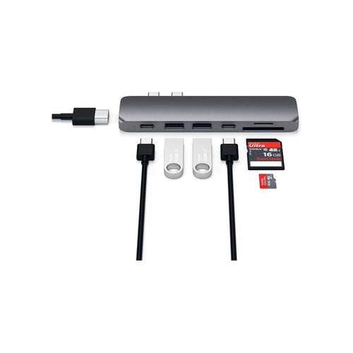 Satechi Aluminum Type-C Pro Hub Adapter - Station D'accueil - Usb-C