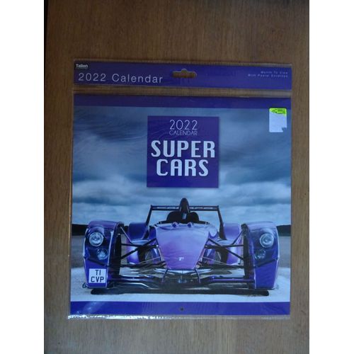 Calendrier Super Cars 2022