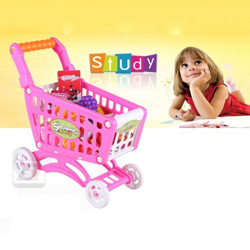 Mini Chariot De Courses Pour Bébé Fille, Jouet De Simulation, Petit Supermarché, Légumes, Passe-Temps, Cadeau Pour Bébé