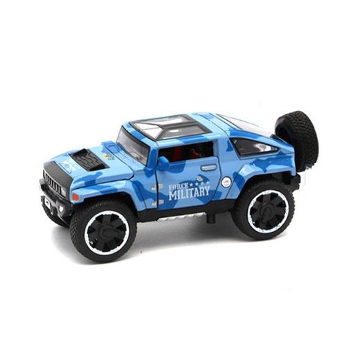 Véhicule Militaire Tout-Terrain Moulé Sous Pression, Nouveau Modèle De Voiture En Alliage 1:32 Avec Lumière Et Musique, Dos Complet, 4 Portes Ouvertes, Jouet Pour Enfant