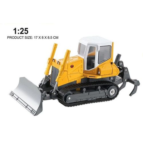 Pelleteuse En Alliage Moulé Sous Pression, Bulldozer, Camion De Culture Avec Râteau, Modèles De Collection, Jouets Pour Enfants, Cadeau De Noël