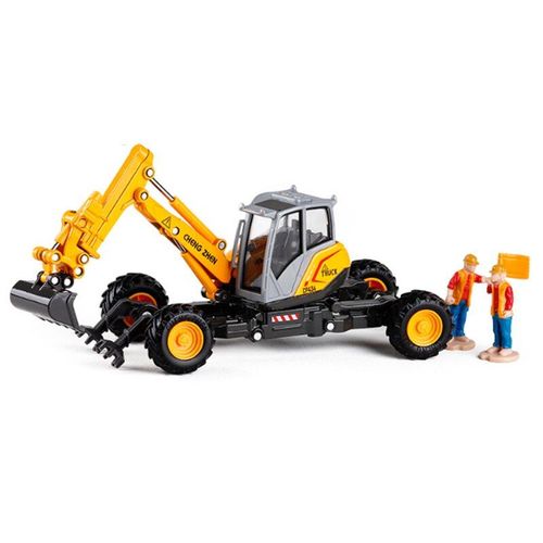 Camion Pelleteuse De Marche En Alliage Moulé Sous Pression, Modèle De Travail, Véhicule À Déformation À Rotation Flexible, Camion Lourd Pour Jouet D'Enfant