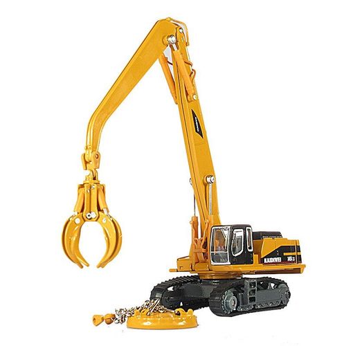 Modèle De Voiture En Alliage Moulé Sous Pression 1:87, Piste De Poignée, Grue Électromagnétique, Ventouse, Modèle De Voiture D'Ingénierie, Jouet Pour Enfants, Cadeau