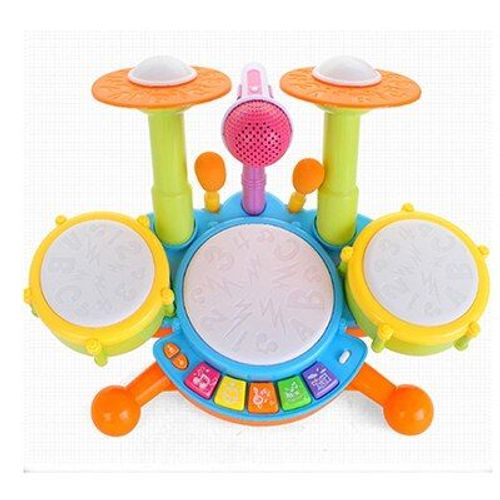 Tambour De Jazz Pour Bébé, Instrument De Musique À Percussion Électronique, Jouets Éducatifs Précoces Avec Microphone, Jouets À Double Décharge