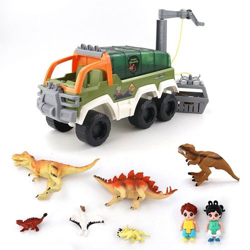 Jouet De Transport De Voiture De Dinosaure, Camion De Transport De Voiture, Jouet De Véhicule De Traction Avec Dinosaure, Cadeau De Noël Pour Enfants Multifonction
